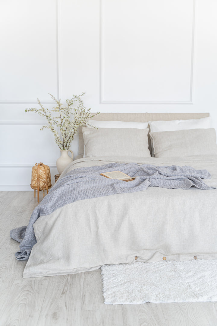Linen Bedding Set: Linen Duvet Cover + 2 Linen Pillowcases - Easy Linen Crafts