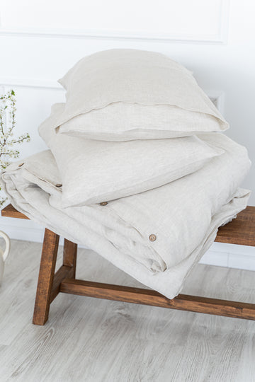 Linen Bedding Set: Linen Duvet Cover + 2 Linen Pillowcases - Easy Linen Crafts