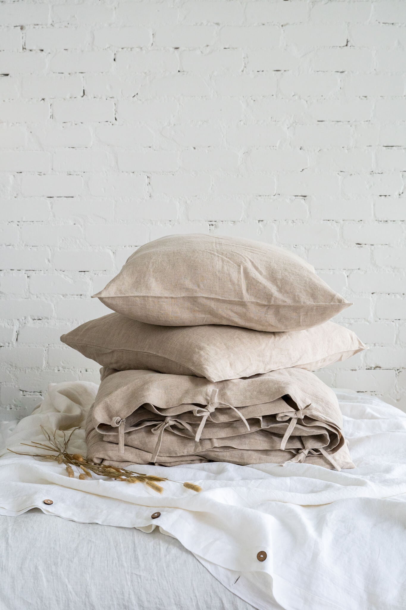 Linen bedding set in Natural linen duvet cover 2 linen